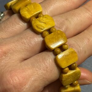 Yellow Jasper Beaded Bracelet